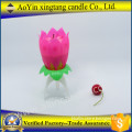remote happy birthday candle with flower candle